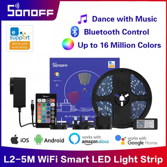 SONOFF  bande lumineuse LED intelligente L2 Lite RGB  contrôleur 